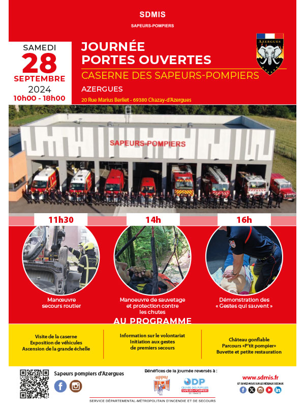 Journée Portes Ouvertes - Caserne des Sapeurs-Pompiers Azergues